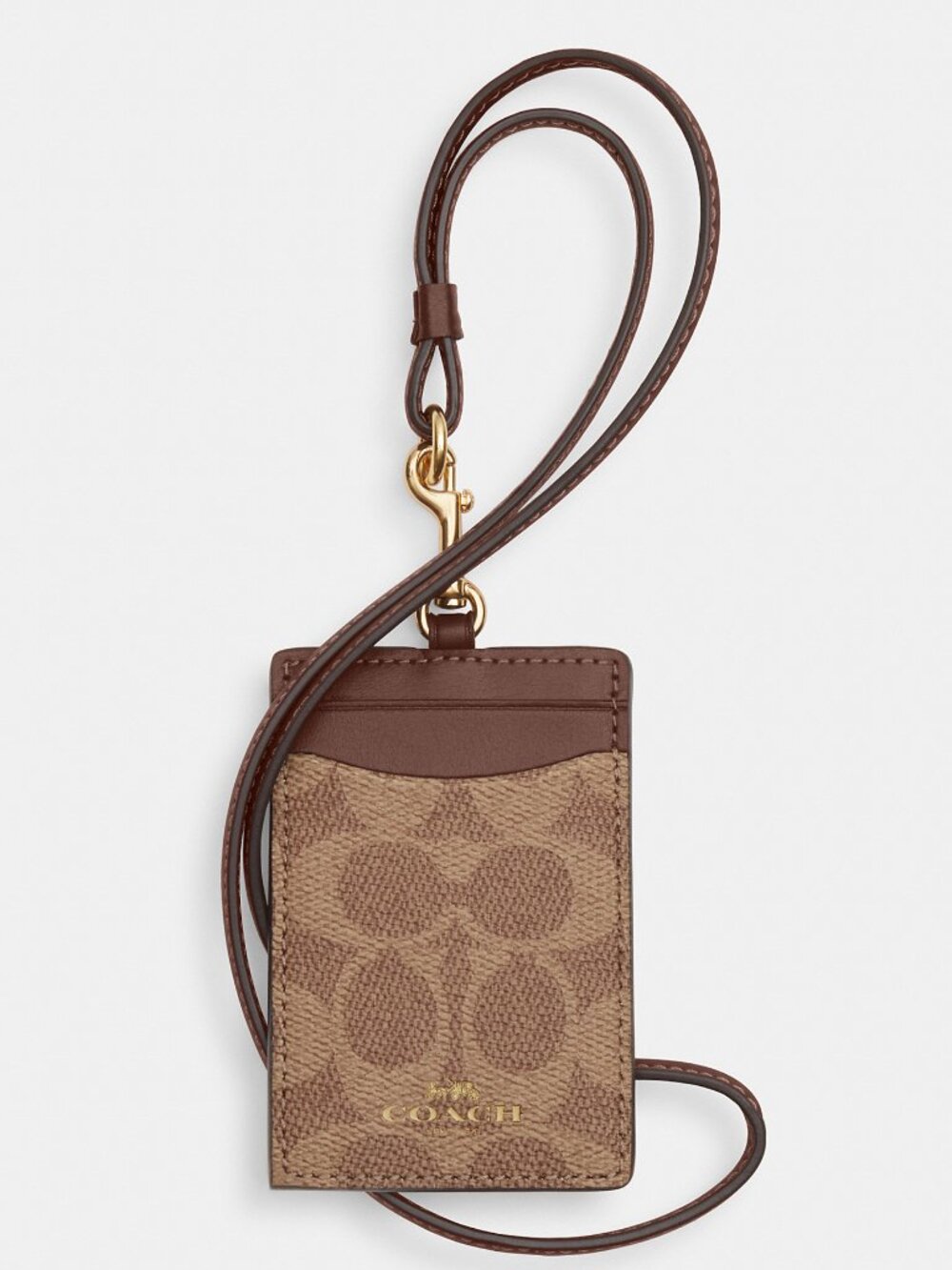 Coach Id Lanyard In Signaure Canvas